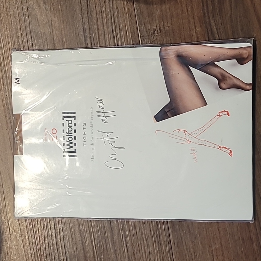 Wolford Stocking Denier 20 Crystal Affair Gobi/Golden Medium shades New